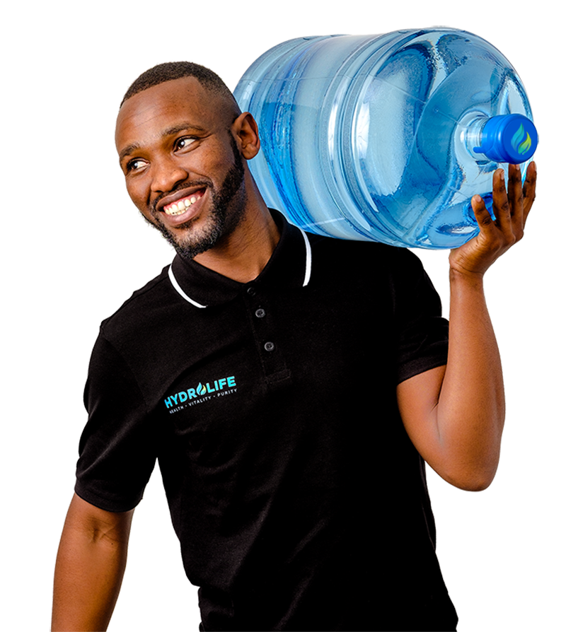 Man holding water jug 2